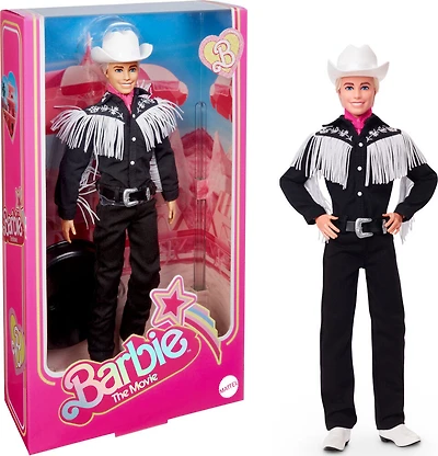 Barbie- Film - Poupée - Ken, tenue country noire et blanche
