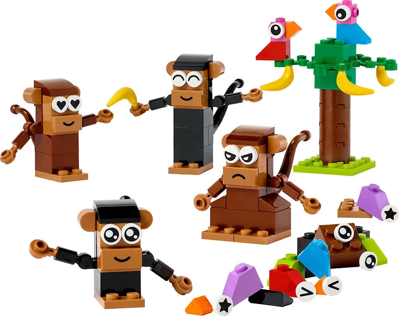 LEGO Classic Le plaisir créatif des singes 11031; Ensemble de jouet de construction (135 pièces)