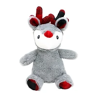 Baby Mode Signature Check Blanket with Reindeer Plush Toy, 2 Piece Set