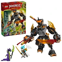 LEGO NINJAGO Le Robot de Mission de Cole contre Zane Dragon, Jouet Ninja, Ensemble de Jeu avec 3 Figurines 71854