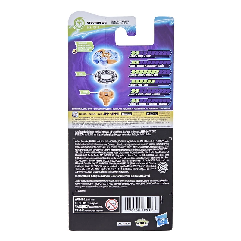 Beyblade Burst Surge Speedstorm Wyvron W6 Spinning Top Single Pack