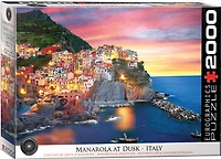 Eurographics - Manarola at Dusk - Italy 2000Pc Puzzle