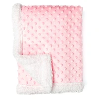 Tendertyme Pink Popcorn Sherpa Blanket