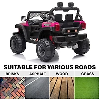 Voltz Toys Jeep with Remote, Rose Red