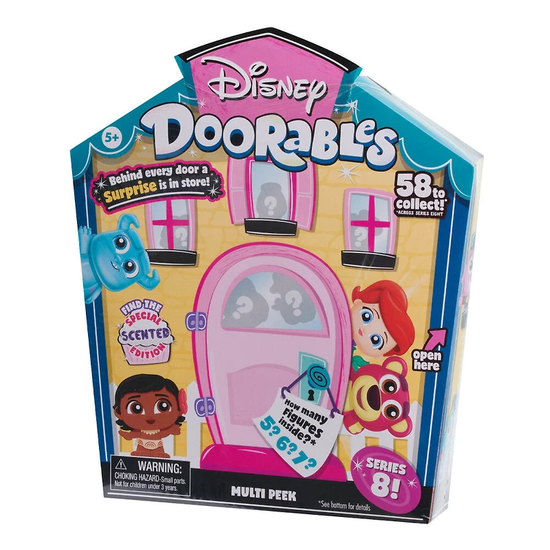 Disney Doorables Multi Peek, Série 8 Avec des Figurines Parfumées d'Edition Spéciale, Les Styles Peuvent Varier