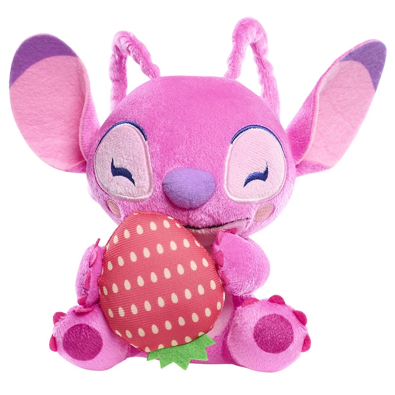 Disney Stitch Small Plush Angel with Strawberry
