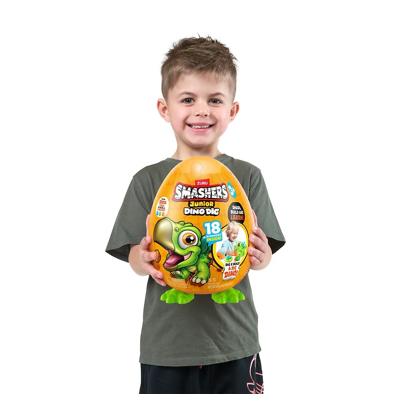 Smashers Junior Dino Dig Small Egg Stegosaurus (Green)