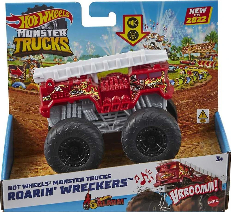 Hot Wheels Monster Trucks Roarin' Wreckers 5 Alarm