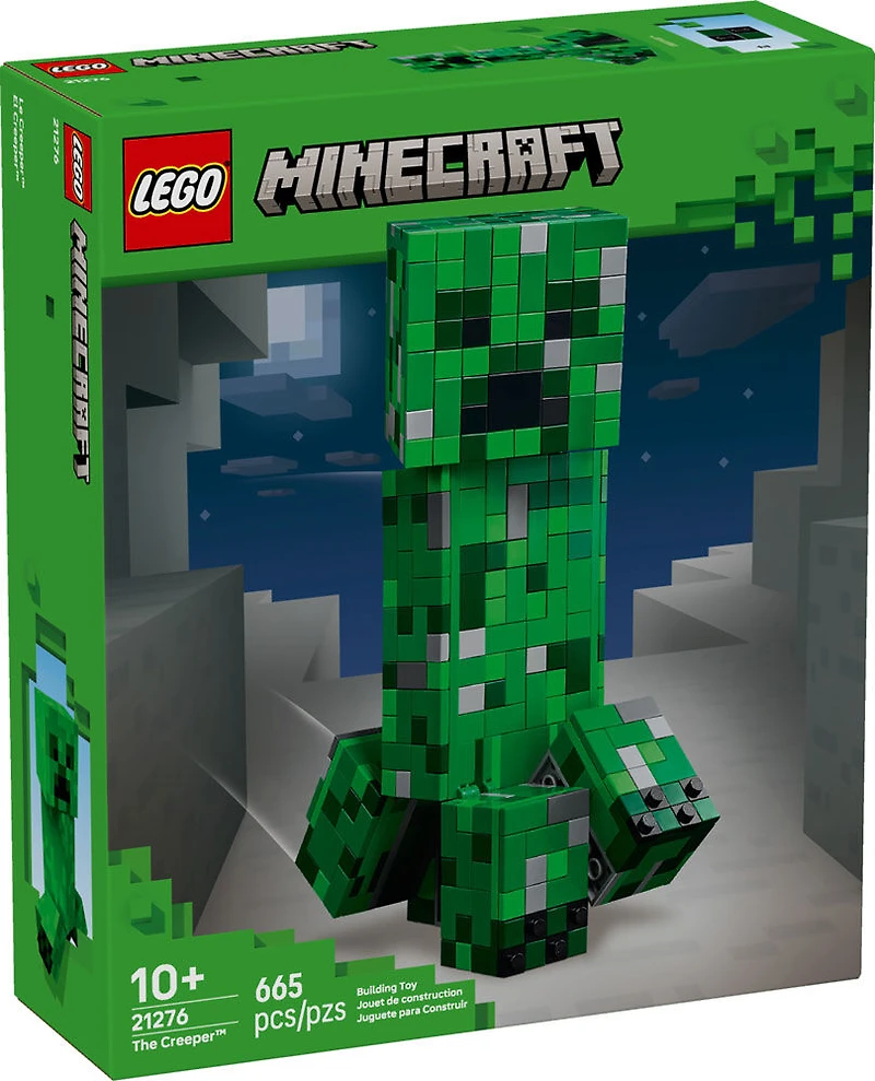 LEGO Minecraft The Creeper Kids Toy - Cool Gift for Boys, Girls, and Gamers 10+ - 21276