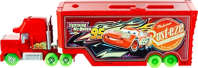 Disney and Pixar Cars Glow Racers Transforming Mack Playset, 2-in-1 Glow-in-the-Dark Toy Truck and Tune-Up Station