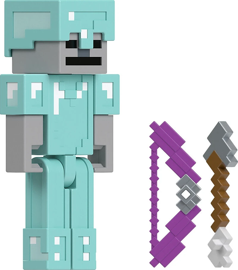 Minecraft Toys 3.25-inch Action Figures Collection, Armored Skeleton