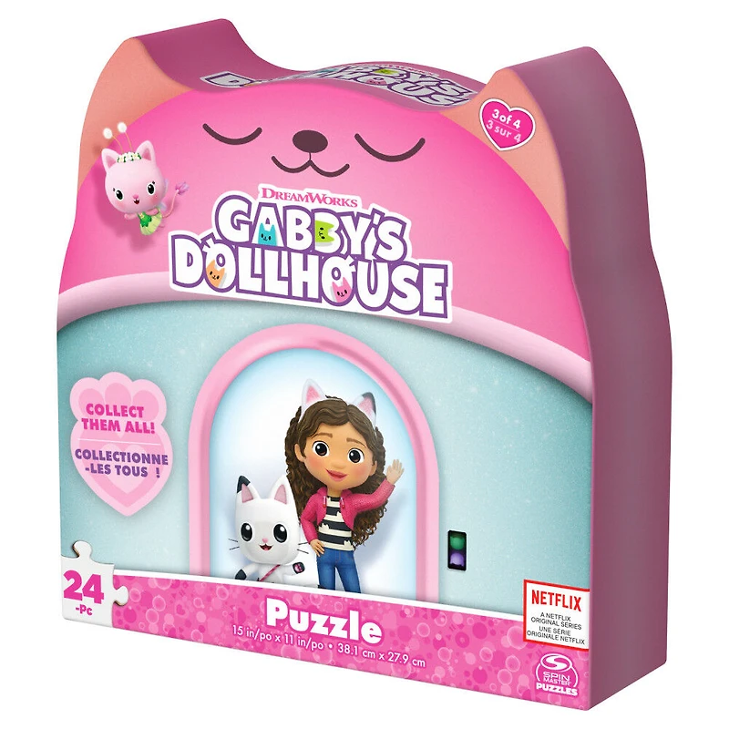 Gabby's Dollhouse, Puzzle de 24 pièces, thème musique, 1 de 4 puzzles pour enfants inspirés de la série Netflix DreamWorks Gabby's Dollhouse