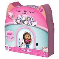 Gabby's Dollhouse, Puzzle de 24 pièces, thème musique, 1 de 4 puzzles pour enfants inspirés de la série Netflix DreamWorks Gabby's Dollhouse