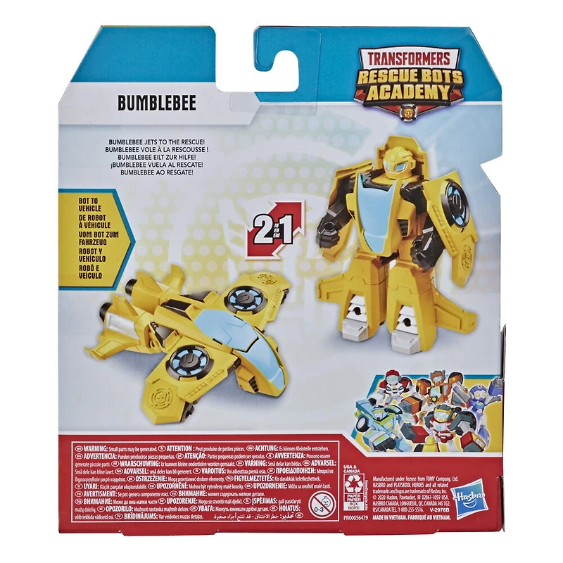 Playskool Heroes Transformers Rescue Bots Academy, figurine convertible Bumblebee, 11 cm