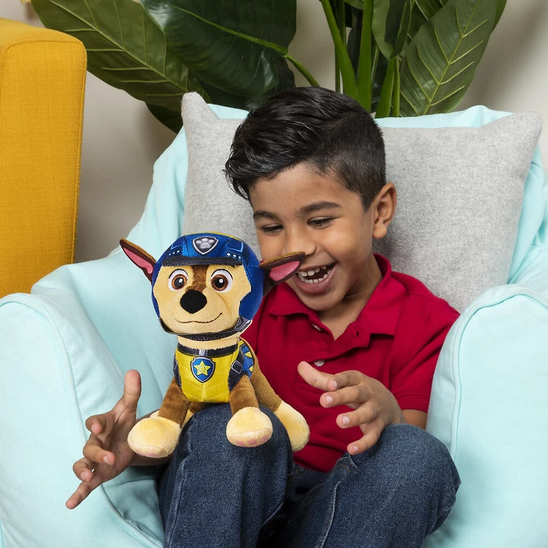 PAW Patrol, Chase Dino Rescue, animal en peluche, 20,3 cm