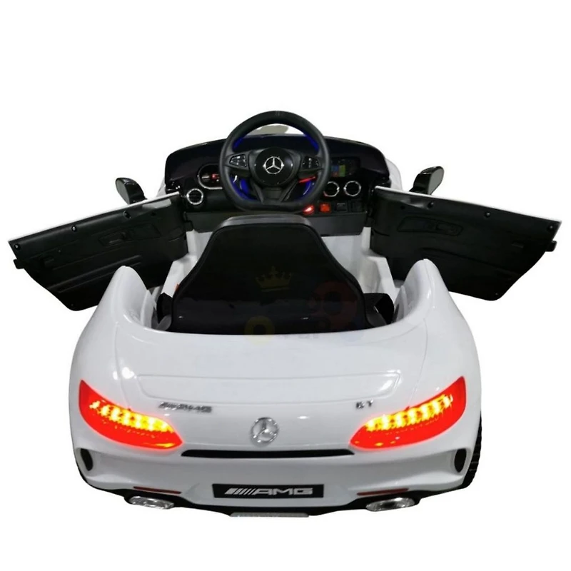 KidsVip 12V Enfants et Tout-Petits Mercedes GT Edition Voiture Eléctrique avec Commande à Distance - Blanc