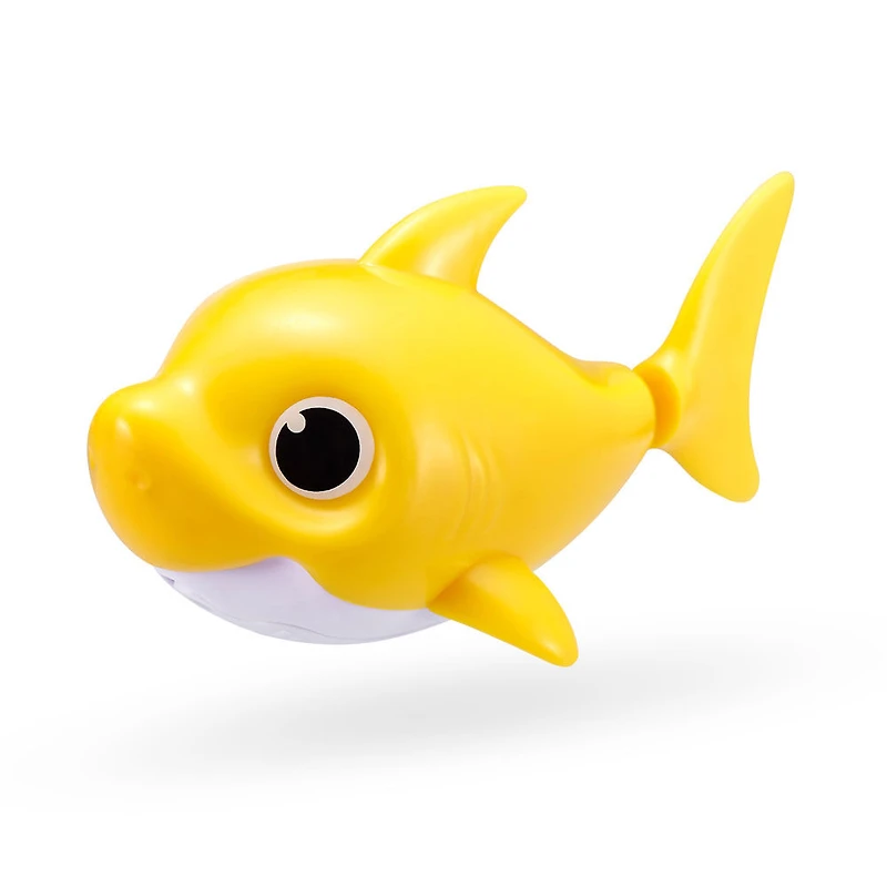 Robo Alive Junior Mini Baby Shark Series 1 Battery-Powered Swim Bath Toy by ZURU - 1 per order, colour may vary (Each sold separately, selected at Random)