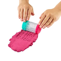 Wonder Factory Never Dry Dough & Sand Starter Set- Lime Green Dough + Pink Sand