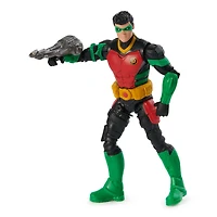 DC Comics, Figurine articulée Robin avec 2 accessoires mystère, 10 cm