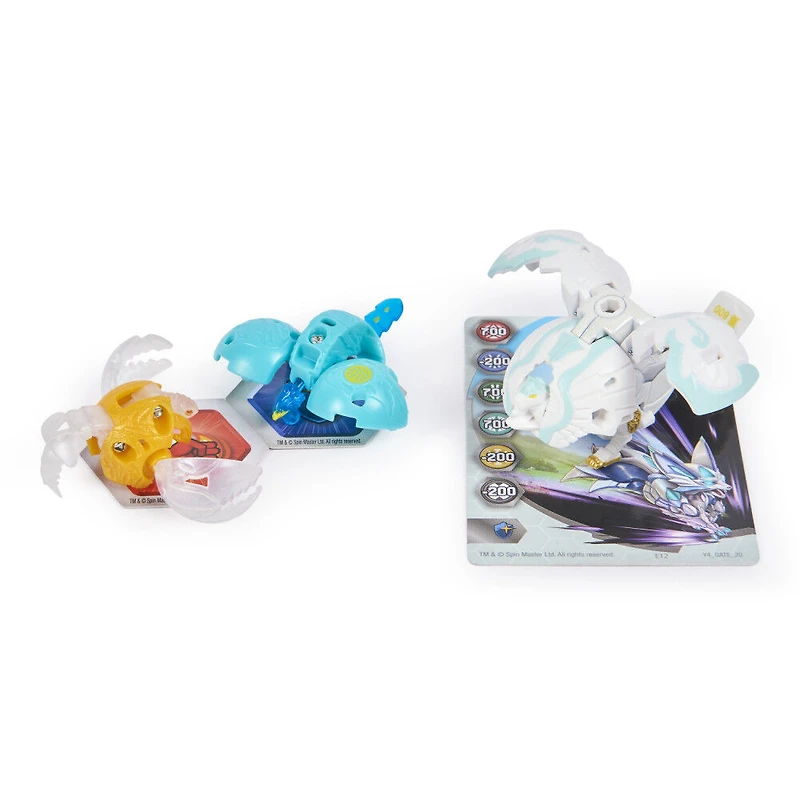Bakugan Evolutions, Coffret Platinum Power Up Neo Pharol avec Nano Fury et Riptide