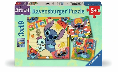 Ravensburger Disney Stitch 3x 49 piece Jigsaw Puzzles