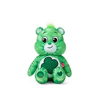 Care Bears Peluche en denim taille amusante (respectueux de l'environnement) - Good Luck Bear - Notre exclusivité