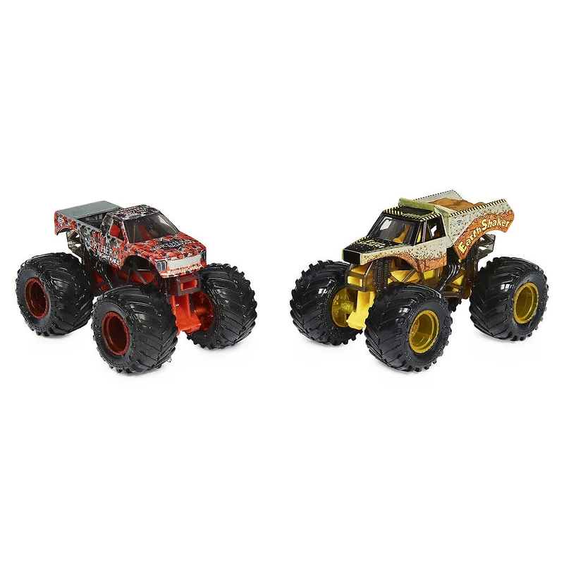 Monster Jam, Monster trucks Northern Nightmare vs. Earth Shaker officiels qui changent de couleur en métal moulé, échelle 1:64
