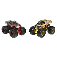 Monster Jam, Monster trucks Northern Nightmare vs. Earth Shaker officiels qui changent de couleur en métal moulé, échelle 1:64