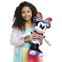 Grande peluche Minnie Mouse de 38 cm de haut, collection Disney Pride