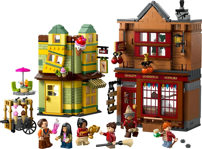 LEGO Harry Potter Le Magasin d'Accessoires de Quidditch et Les Glaces Florian Fortarôme, Boutiques du Chemin de Traverse 76452