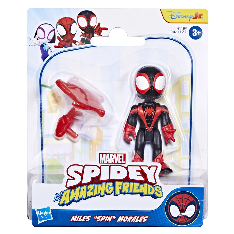 Marvel Spidey et ses Amis Extraordinaires, figurine Miles " Spin " Morales avec accessoire