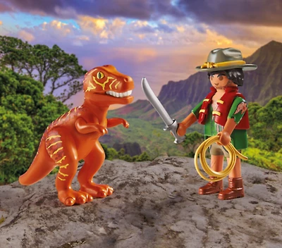 Playmobil - Aventurier et tyrannosaure