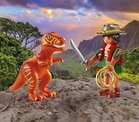 Playmobil - Aventurier et tyrannosaure
