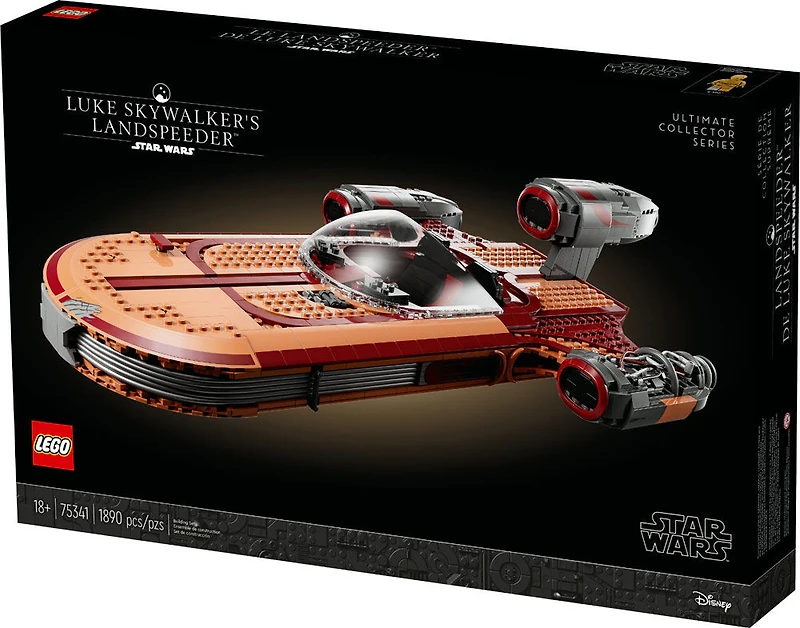 LEGO Star Wars Le Landspeeder de Luke Skywalker 75341 ; Ensemble de construction (1890 pièces)