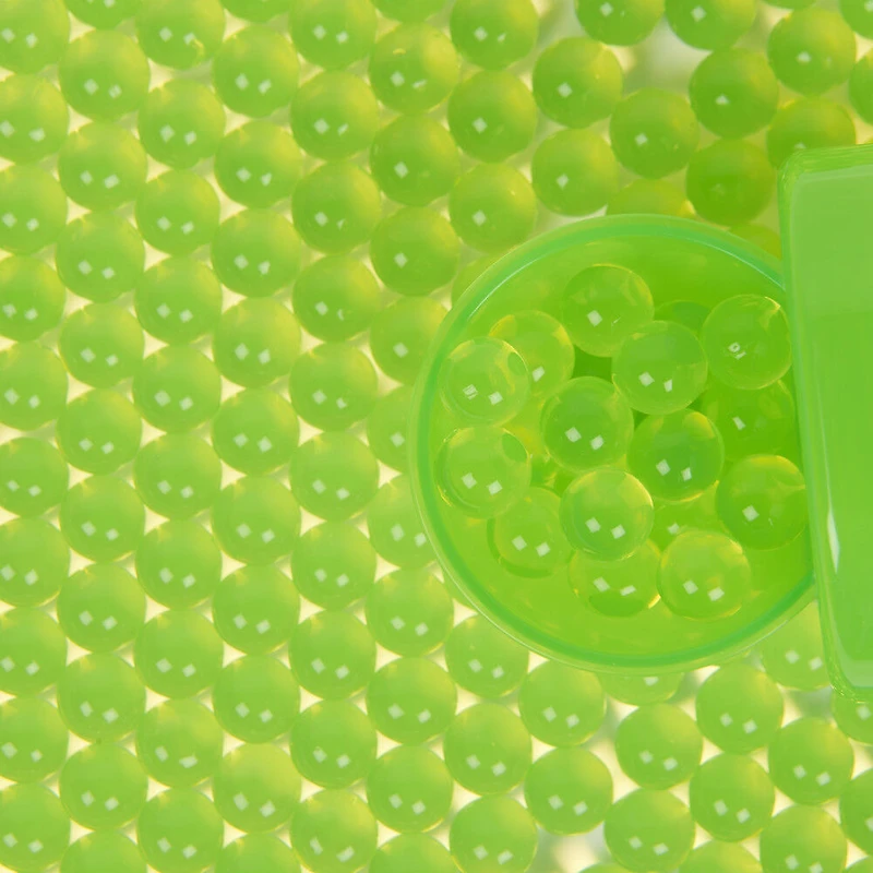 Orbeez Tubes, 400 billes Orbeez gonflées vertes, cuillère et boîte de transport, jouets sensoriels