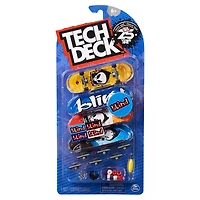 Tech Deck, Coffret de 4 fingerboards Ultra DLX, Skateboards Blind, Mini skateboards personnalisables à collectionner