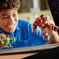 LEGO Marvel Combat Légendaire : Le Hulkbuster Contre Hulk - Jouet de Construction de Superhéros avec Iron Man - 76343