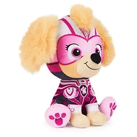PAW Patrol : La Super Patrouille le film, Peluche Stella Super Patrouille de 17 cm, animaux en peluche haut de gamme