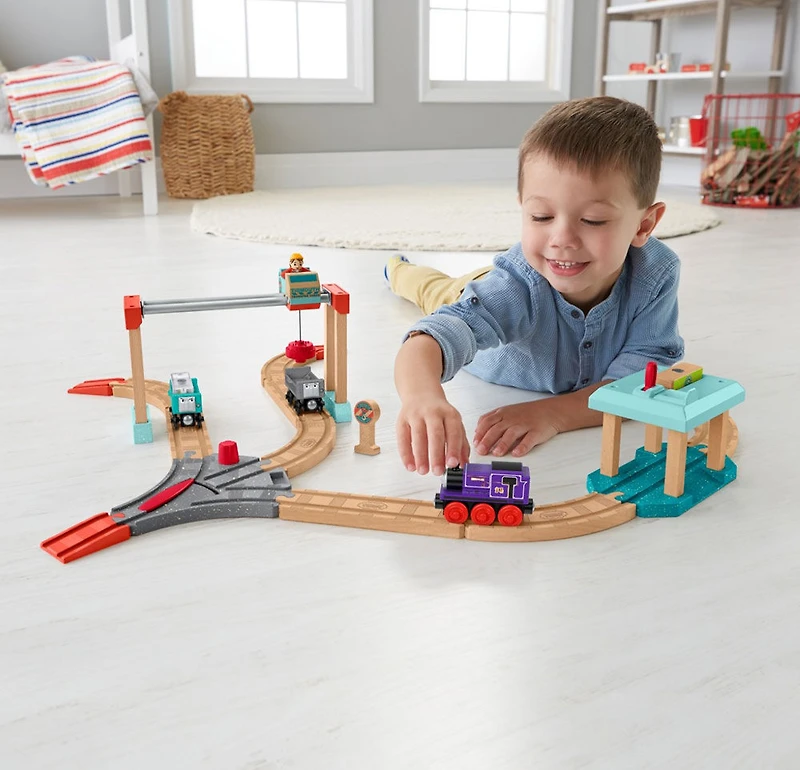 Thomas et ses amis - Bois - Coffret Levage et chargement de cargaison