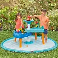 Little Tikes 3-in-1 Splash 'n Grow Outdoor Water Play Table with Accessories and Splash Pad