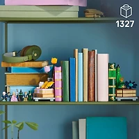 LEGO Wicked Glinda & Elphaba Bookends For Shelves, Fantasy Gift Craft Kit Reading Decor 75691