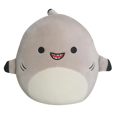 Petite peluche Squishmallows 19 cm - Requin gris - Édition anglaise
