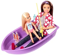 Véhicule Autocaravane de rêve 3 en 1 ​Barbie avec piscine, camionnette, bateau et 50 accessoires