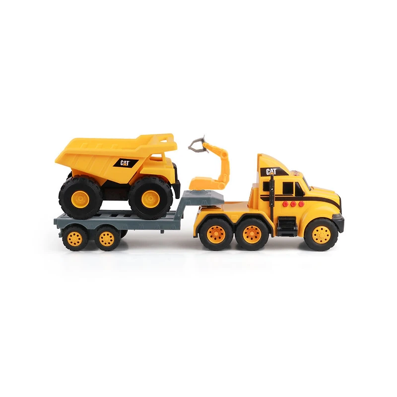 Cat Heavy Movers - Flatbed Truck w/ Dump Truck - R Exclusive