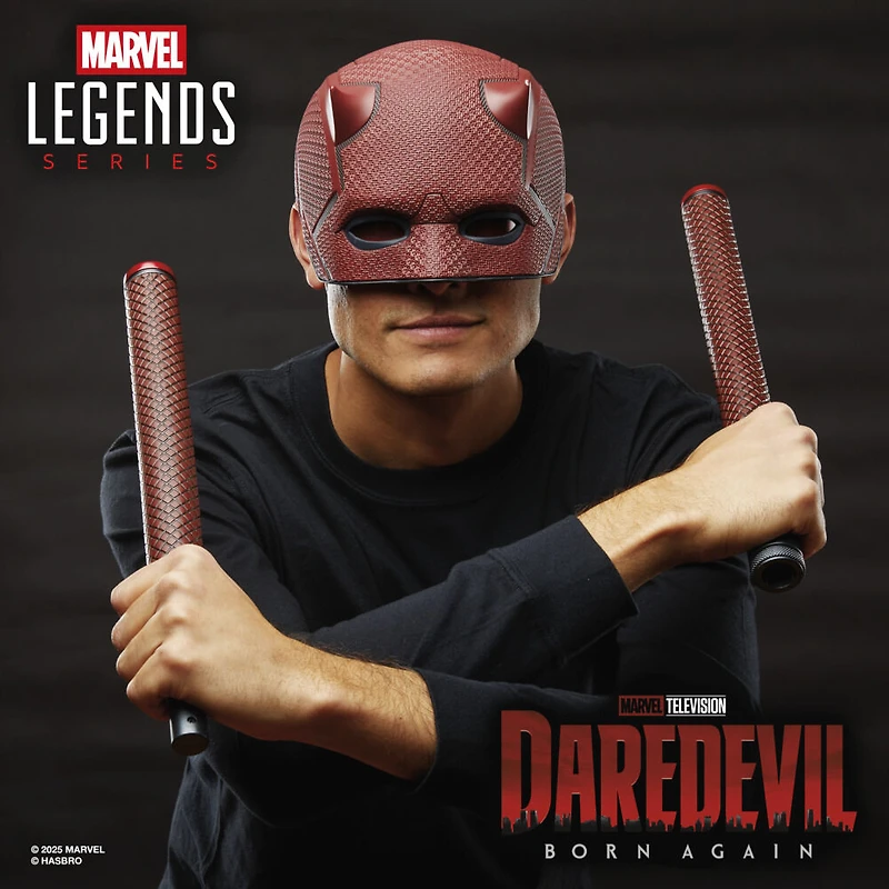 Marvel Legends Series Daredevil: Born Again Premium Roleplay Mask and Billy Club