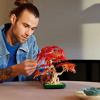 LEGO Botanicals Japanese Red Maple Bonsai Tree - Home Decor DIY Kit for Adults 18+ - 10348