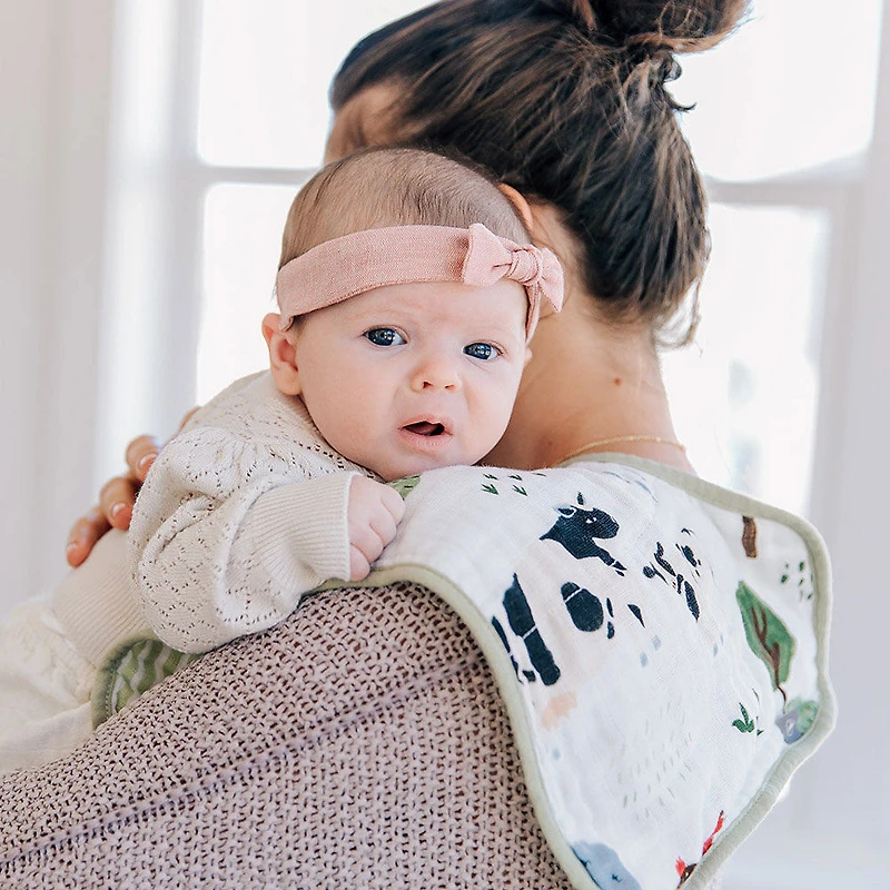 Red Rover - Cotton Muslin Burp Cloth