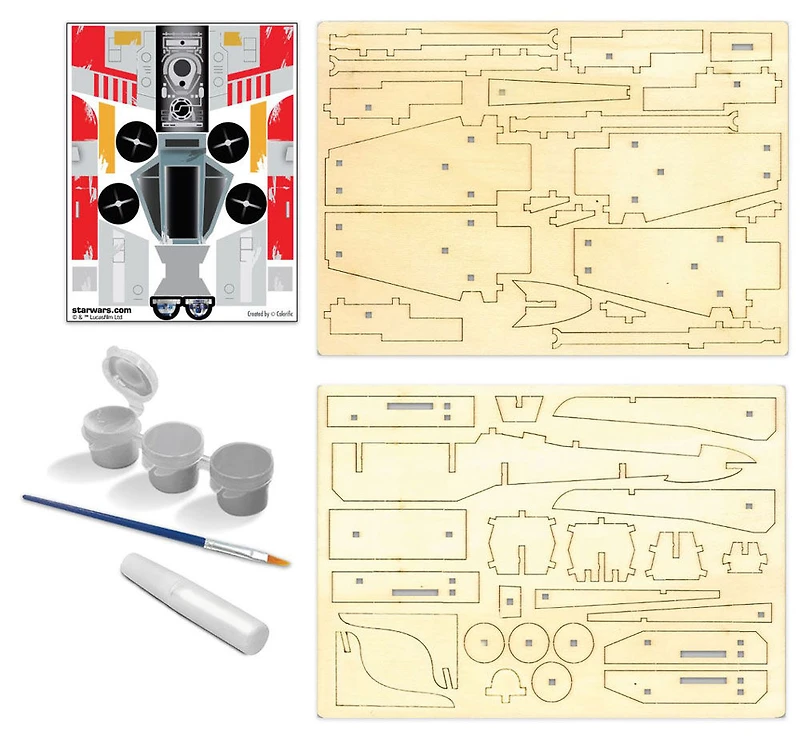 Chasseur X-Wing Star Wars Wood WorX