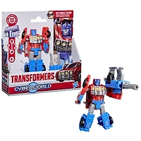 Transformers CYBERWORLD Armored Cyber Changers Optimus Prime Action Figure