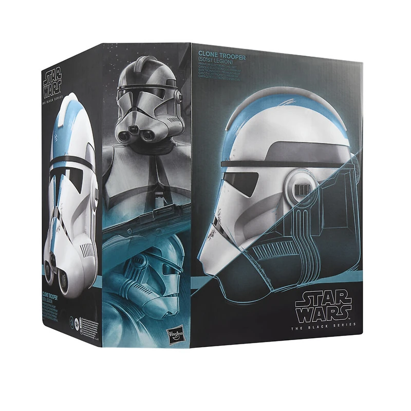 Star Wars The Black Series, casque électronique premium de soldat clone (501e Legion), article de cosplay pour adultes